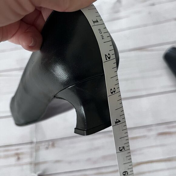 Stuart Weitzman Black Leather Pumps Women’s Size 10 - Picture 14 of 14